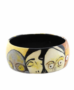 Bracciale dipinto a mano –  Le forze ostili di Klimt