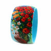Bracciale dipinto a mano – Vaso con papaveri ed altri fiori di campo di Van Gogh