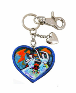 Hand painted keychain – The dancers by Degas