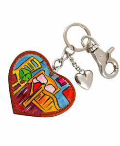 Hand painted keychain – The room by Van Gogh