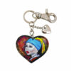 Hand painted keychain - Girl with a Pearl Earring by Vermeer