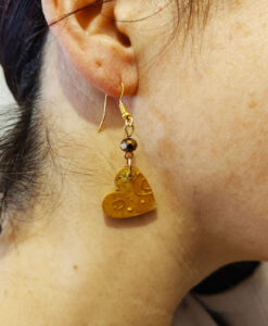 Orecchini dipinti a mano – Il bacio di Klimt