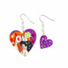 Hand painted earrings - Mother and son by Gustav Klimt