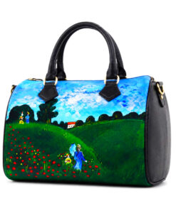 Borsa dipinta a mano - I papaveri di Monet