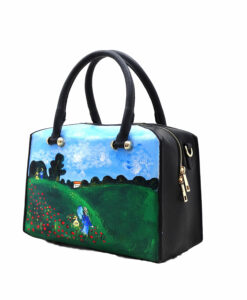 Borsa dipinta a mano - I papaveri di Monet