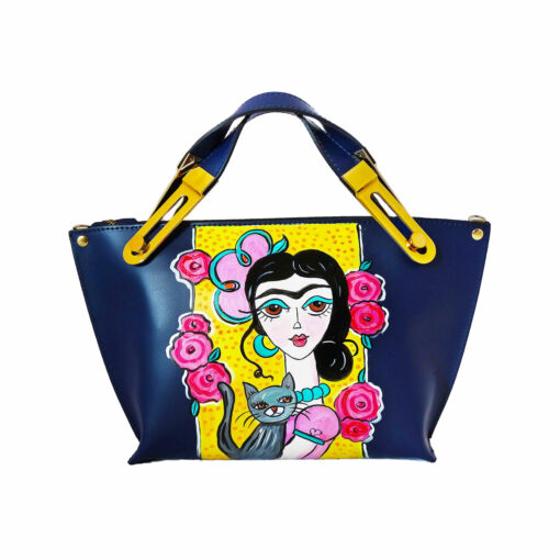 Borsa dipinta a mano – Adorabile Frida Kahlo