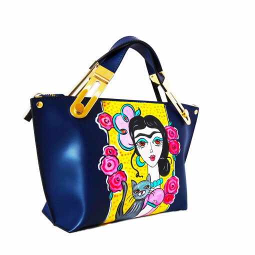 Borsa dipinta a mano – Adorabile Frida Kahlo