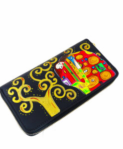 Hand painted wallet - The embrace by Klimt