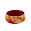 Hand-painted bangle - Spring by Mucha