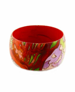 Bracciale dipinto a mano – La primavera di Mucha