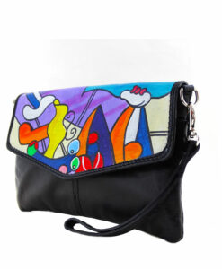 Hand-painted bag pochette - Nude with still life by Picasso