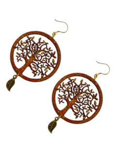 Orecchini dipinti a mano – L' albero della vita di Klimt