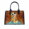 Borsa in pelle dipinta a mano – Il bacio di Klimt