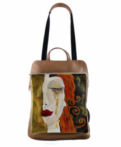 Borsa zaino dipinta a mano – Freyja di Anne Marie Zilberman