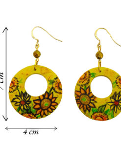 Orecchini dipinti a mano – I girasoli di Van Gogh