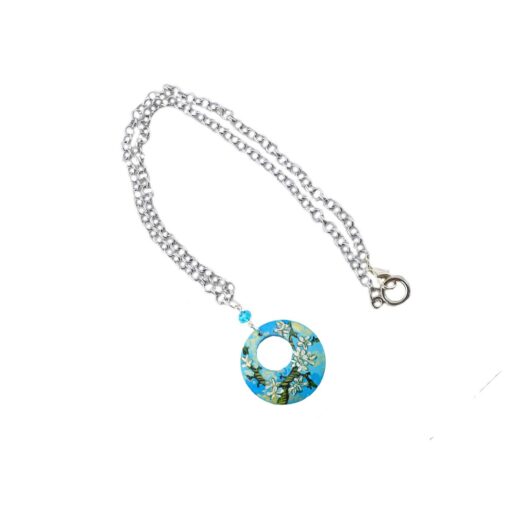 Collana dipinta a mano - ll Mandorlo di Van Gogh