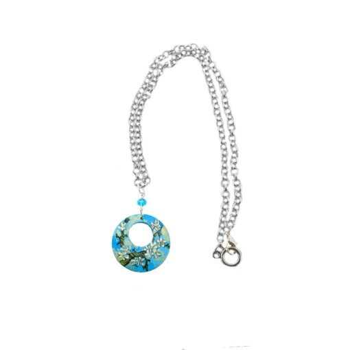 Collana dipinta a mano - ll Mandorlo di Van Gogh