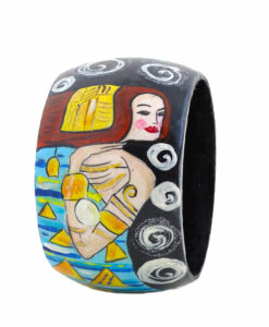 Bracciale dipinto a mano –  L’ attesa (Expectation) di Klimt