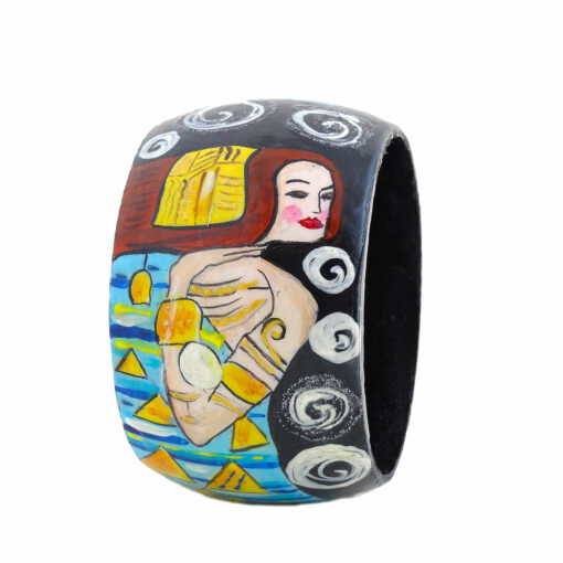 Bracciale dipinto a mano –  L’ attesa (Expectation) di Klimt