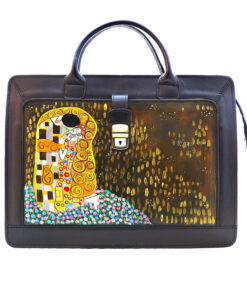 Borsa dipinta a mano – Il bacio di Klimt