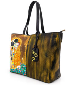 Borsa dipinta a mano – Il bacio di Gustav Klimt