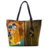 Borsa dipinta a mano – Il bacio di Gustav Klimt