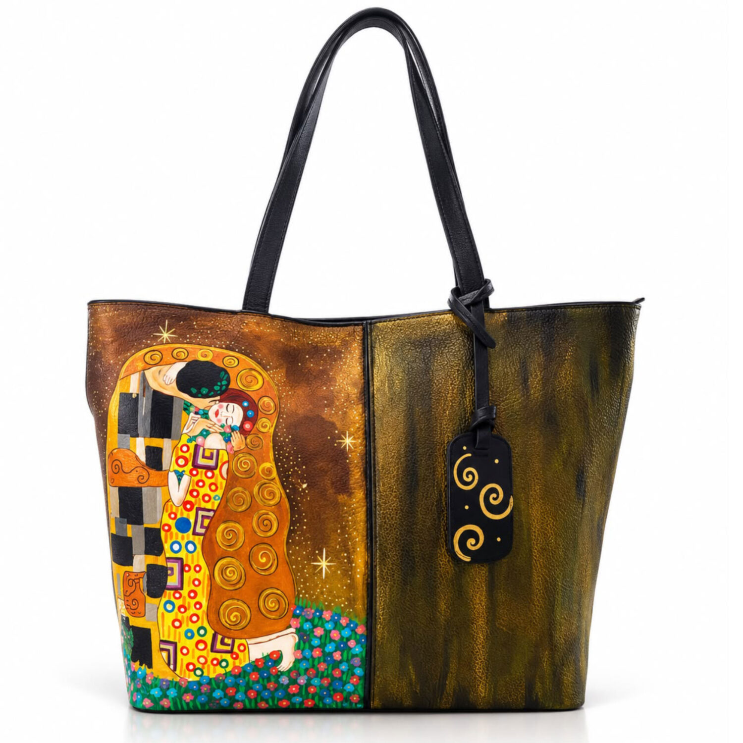 Borsa dipinta a mano – Il bacio di Gustav Klimt Borsa dipinta a mano – Il bacio di Gustav Klimt