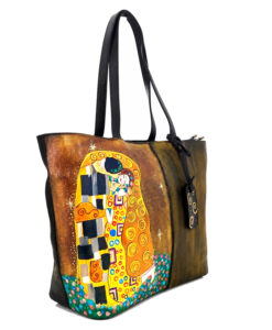 Borsa dipinta a mano – Il bacio di Gustav Klimt