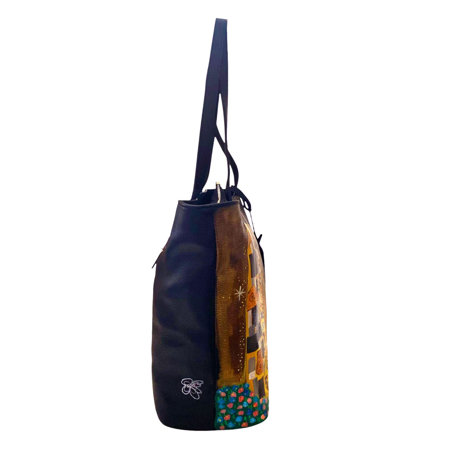 Borsa dipinta a mano – Il bacio di Gustav Klimt Borsa dipinta a mano – Il bacio di Gustav Klimt