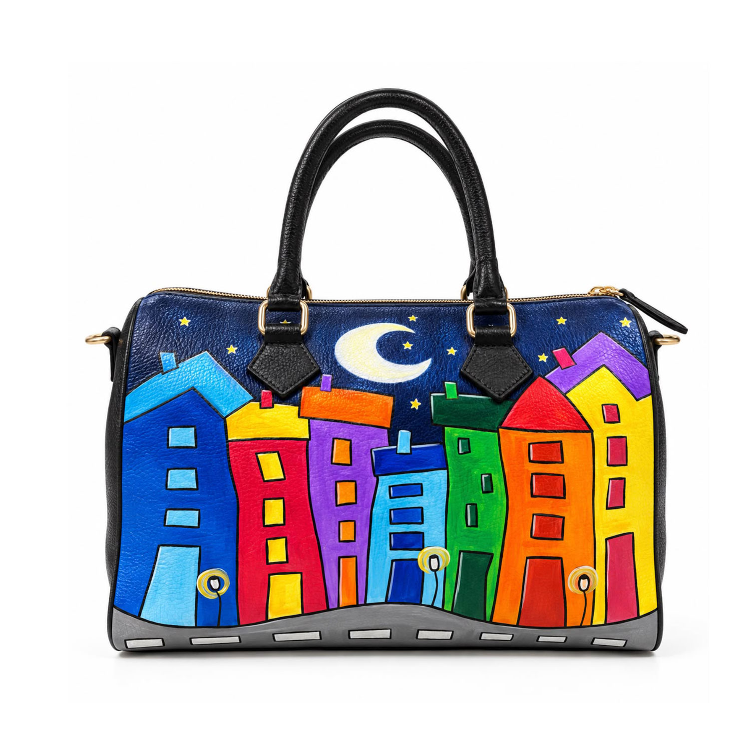 Borsa – Cartoon city night evolution