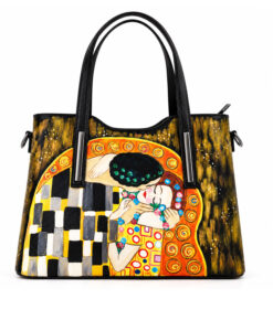 Borsa dipinta a mano – Il bacio di Klimt
