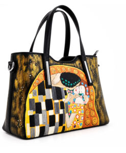 Borsa dipinta a mano – Il bacio di Klimt