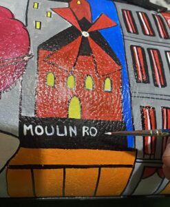 Borsa dipinta a mano – Moulin Rouge
