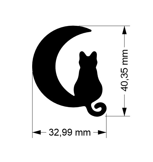 Orecchini Pendenti Donna Gatto E Luna In Acciaio Inossidabile - Argentei A Forma Di Stella E Micetto - Regalo Di Compleanno