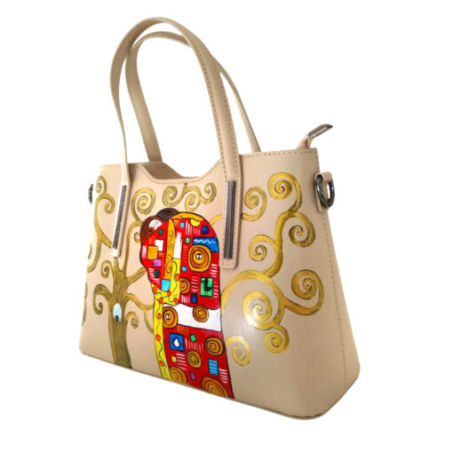 Borsa dipinta a mano – L’Abbraccio di Klimt