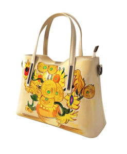 Borsa dipinta a mano –  I Girasoli di Van Gogh