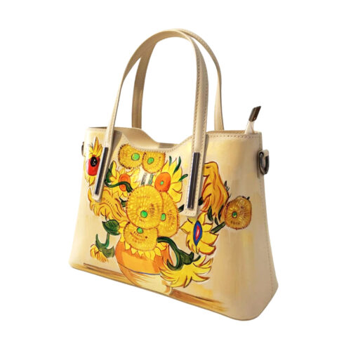 Borsa dipinta a mano –  I Girasoli di Van Gogh
