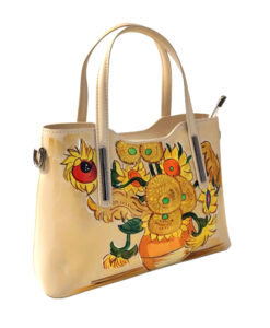 Borsa dipinta a mano –  I Girasoli di Van Gogh