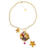 Collana dipinta a mano - Fiori inglesi