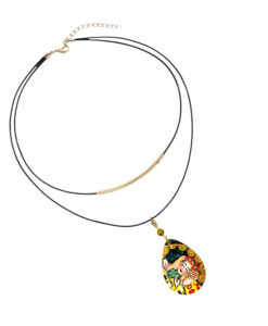 Collana dipinta a mano – Il Bacio di Klimt