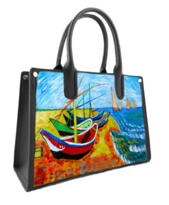 Barche di Pescatori sulla spiaggia di Les Saintes-Maries-de-la-mer di Van Gogh