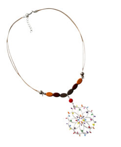 Collana dipinta a mano – Luminarie Salentine Color
