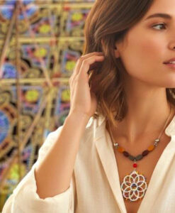 Collana dipinta a mano – Luminarie Salentine Color