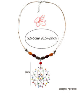 Collana dipinta a mano – Luminarie Salentine Color
