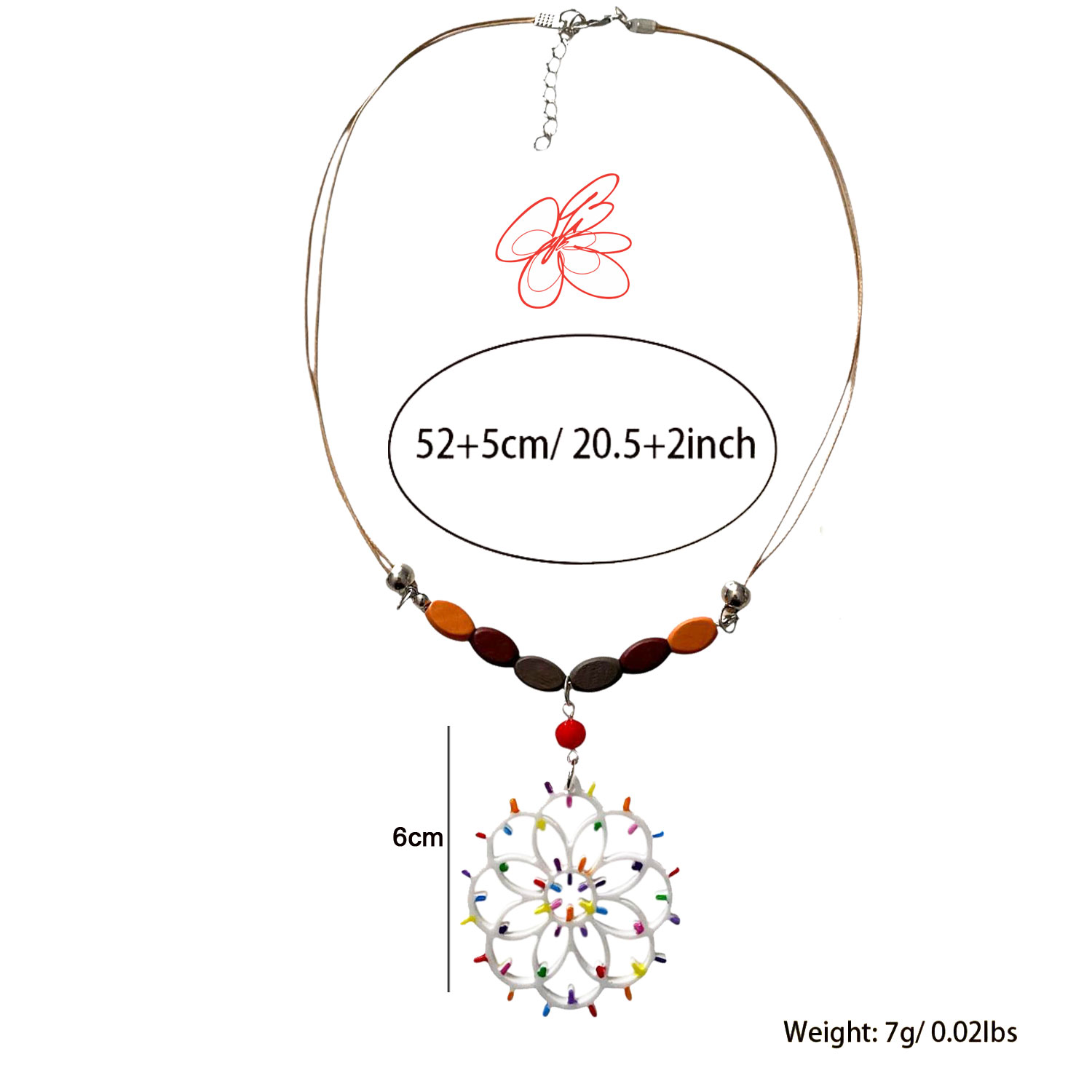 Collana dipinta a mano – Luminarie Salentine Color Collana dipinta a mano – Luminarie Salentine Color