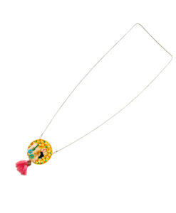 Collana dipinta a mano - Madre e figlio di Gustav Klimt