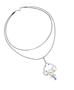 Collana dipinta a mano - Luminarie salentine Pumo