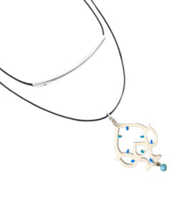 Collana dipinta a mano - Luminarie salentine Pumo