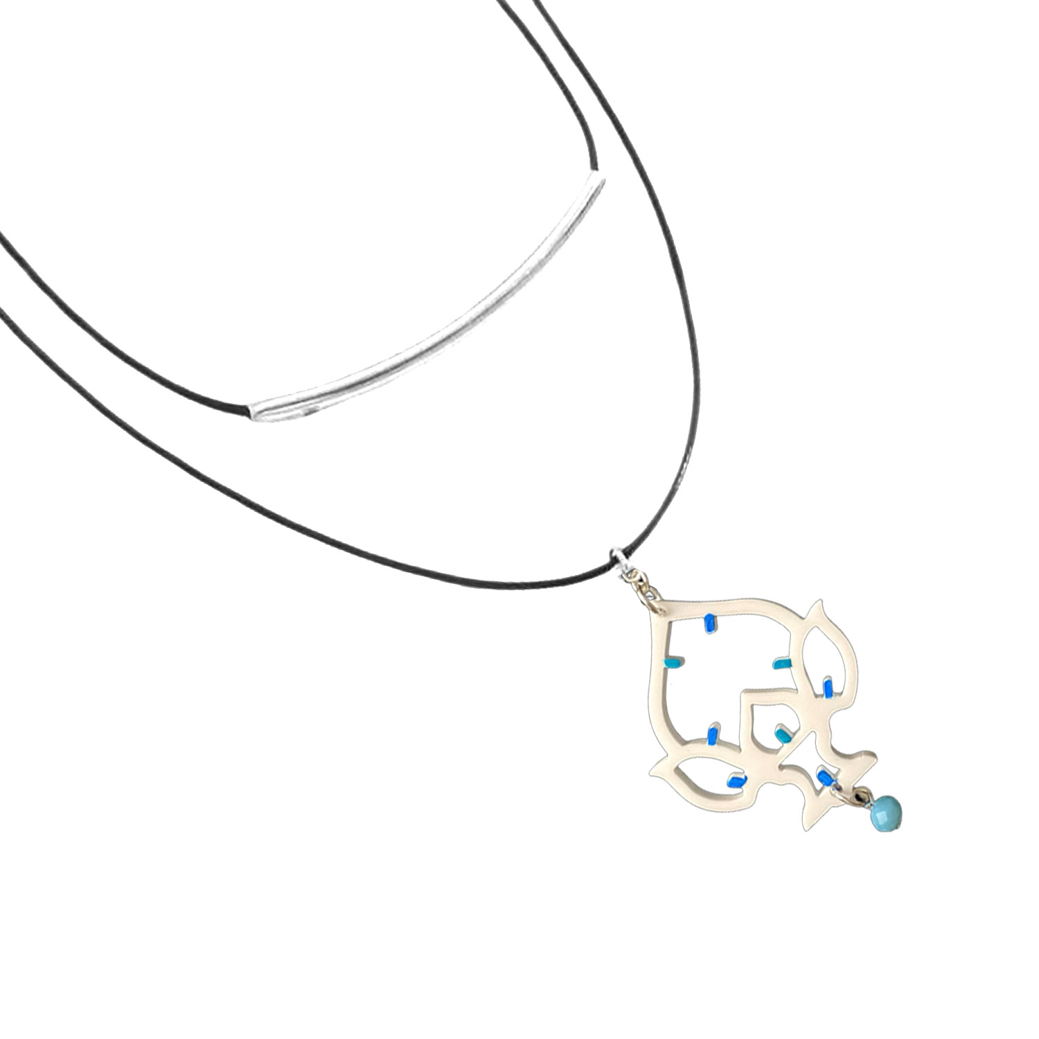 Collana dipinta a mano - Luminarie salentine Pumo Collana dipinta a mano - Luminarie salentine Pumo