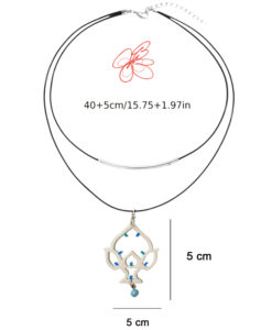 Collana dipinta a mano - Luminarie salentine Pumo